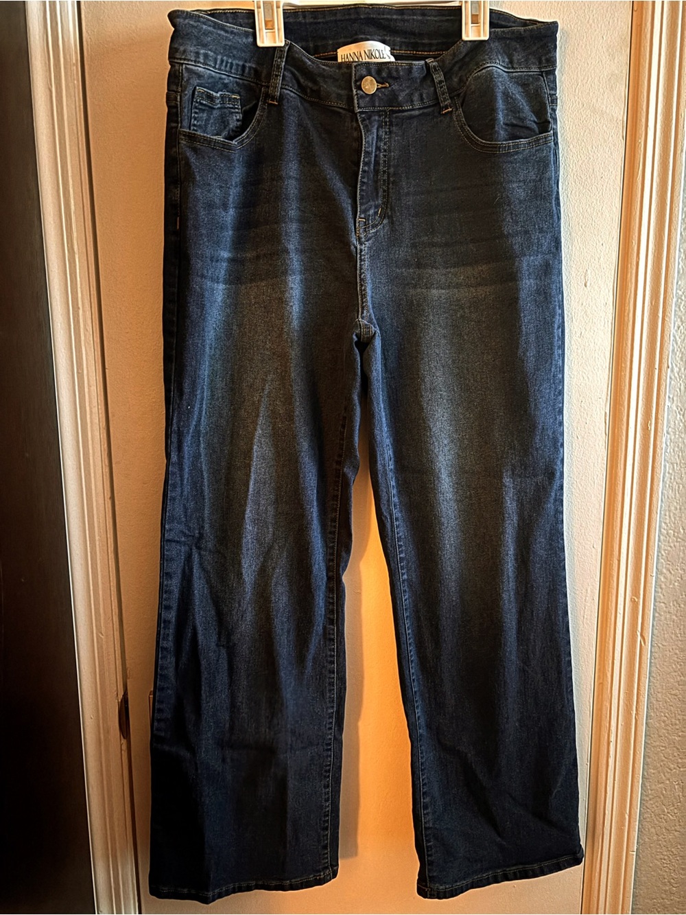 Women’s Dark Wash Boot Cut Jeans - Hannah Nicole